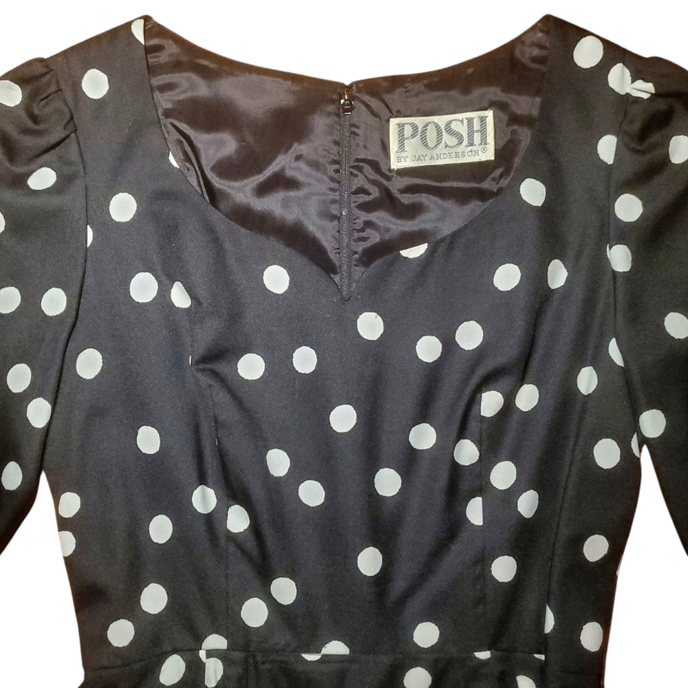 VINTAGE polka dot dress - Picture 4 of 12